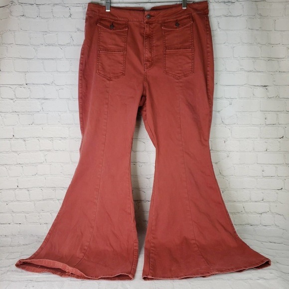 WE THE FREE Womens‎ 35 Curvy Flare Orange - Picture 2 of 16